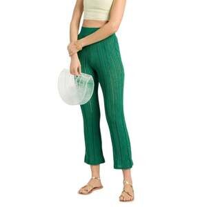 Cult Gaia Green Savannah Ribbed Knit Pants Brand New With Tags